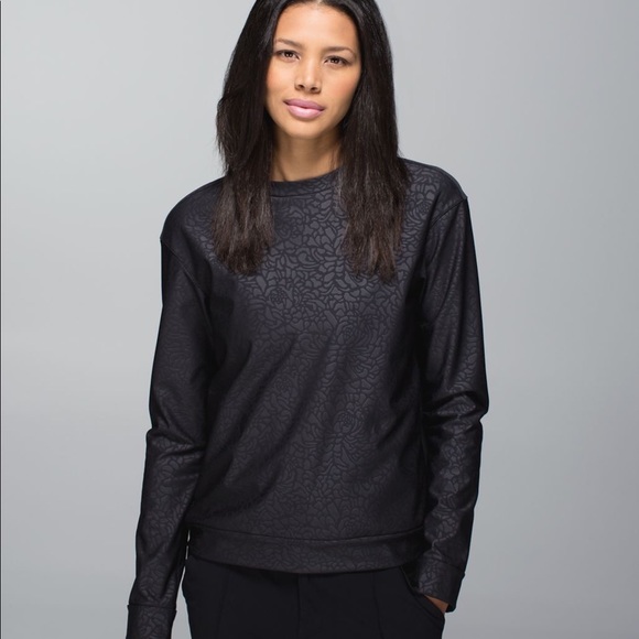 Lululemon Departure Top Petal Camo Embossed Black - Picture 11 of 16